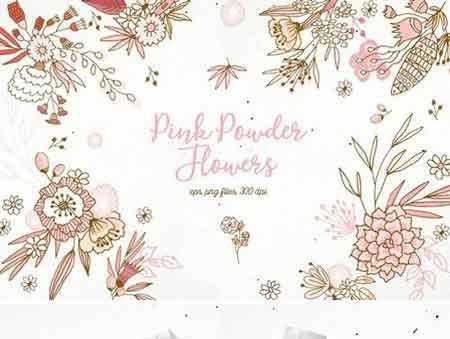 FreePsdVn.com 1706239 STOCK pink powder flowers 1871356 cover