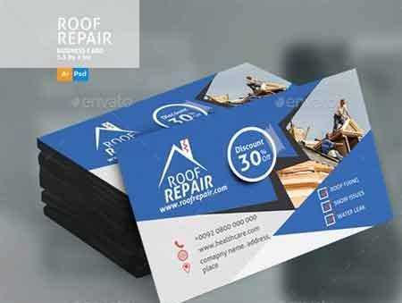 FreePsdVn.com 1706261 TEMPLATE roof repair business card design 20773591 cover