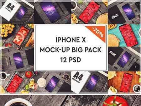 FreePsdVn.com 1706284 TEMPLATE iphone x mock up big pack 1 1887051 cover