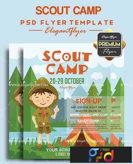 FreePsdVn.com 1706291 TEMPLATE scout camp flyer psd template facebook cover