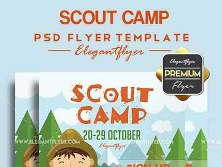 FreePsdVn.com 1706291 TEMPLATE scout camp flyer psd template facebook cover cover
