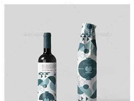 Download 1707033 Wine Bottle Wrapping Mock Up 2 20824978 Freepsdvn Yellowimages Mockups