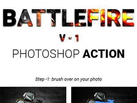 FreePsdVn.com 1707048 PHOTOSHOP battlefire 1 game fire effect photoshop actions 15902401 cover