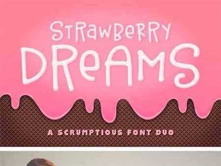 FreePsdVn.com 1707090 FONT strawberry dreams font duo 60791 cover