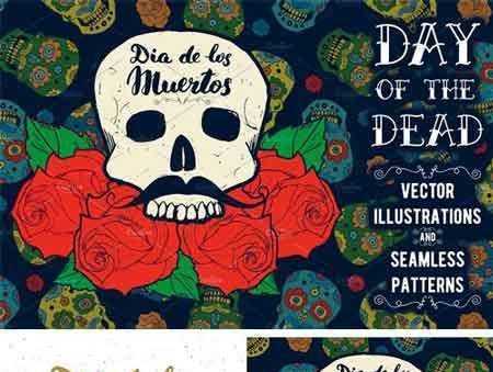 FreePsdVn.com 1707169 VECTOR day of the dead cards and patterns 1939019 cover
