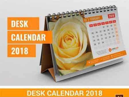 FreePsdVn.com 1707193 TEMPLATE desk calendar 2018 1906298 cover