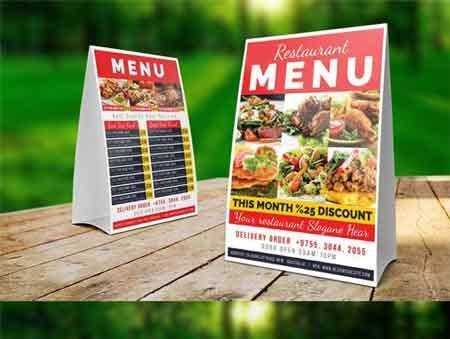 1707203 Restaurant Table Tent Template