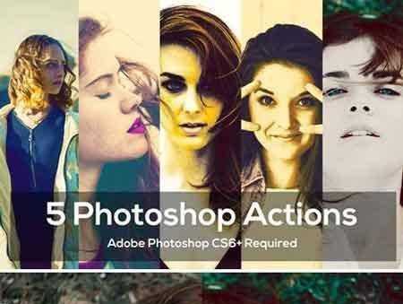 FreePsdVn.com 1707207 PHOTOSHOP 5 photoshop actions package 1993945 cover