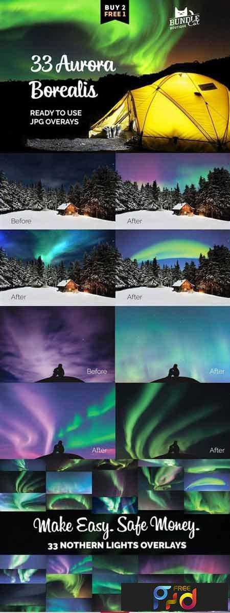 FreePsdVn.com 1707263 STOCK 33 aurora borealis photo overlays 1843630