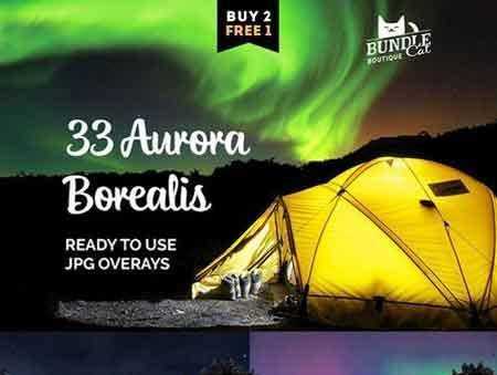 FreePsdVn.com 1707263 STOCK 33 aurora borealis photo overlays 1843630 cover