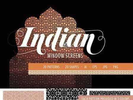 FreePsdVn.com 1707277 VECTOR indian window screens patterns 1346733 cover