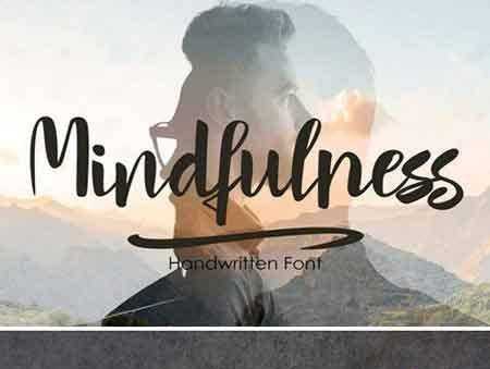 FreePsdVn.com 1707285 FONT mindfulness handwritten font 2000368 cover