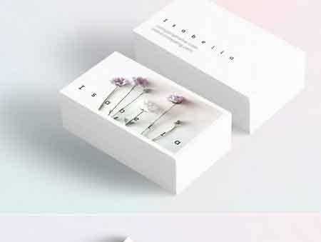 1707289 Isabella-floral business card 1429319