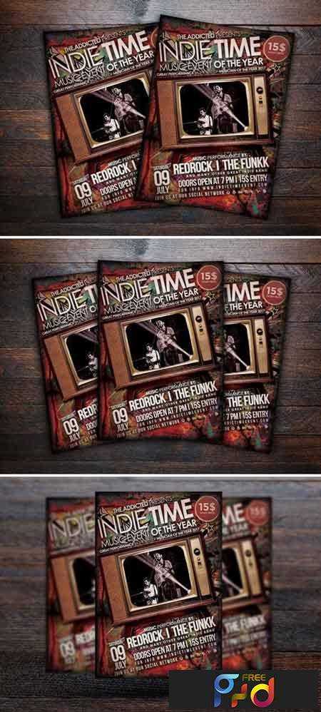 FreePsdVn.com 1708059 TEMPLATE indie time music flyer 787462