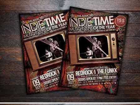 FreePsdVn.com 1708059 TEMPLATE indie time music flyer 787462 cover