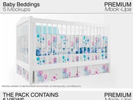 FreePsdVn.com 1708084 MOCKUP baby bed and beddings 2040378 cover