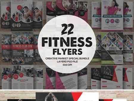 FreePsdVn.com 1708118 TEMPLATE 22 fitness flyers bundle 1833507 cover
