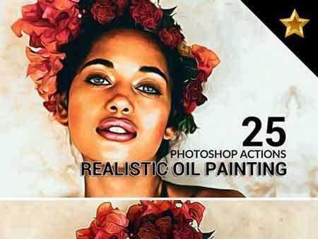 FreePsdVn.com 1708160 PHOTOSHOP 25 realistic oil painting actions 2 2058336 cover