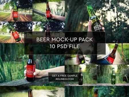 1708228 Beer Bottle 10 PSD Pack 1924645