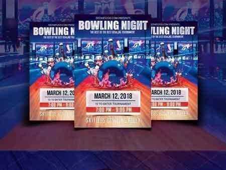 FreePsdVn.com 1708230 TEMPLATE bowling night flyer template 1792235 cover