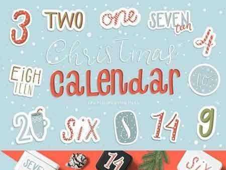 1708240 Christmas Advent Calendar Numbers 2017840