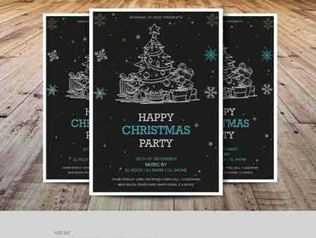 FreePsdVn.com 1708252 TEMPLATE christmas party flyer template 2017107 cover
