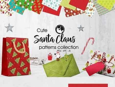 FreePsdVn.com 1708259 VECTOR santa claus pattern collection 2018370 cover