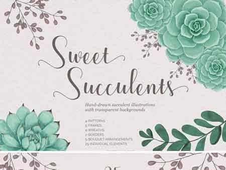 FreePsdVn.com 1708267 STOCK sweet succulents design set 2072238 cover