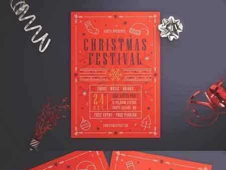 FreePsdVn.com 1708275 TEMPLATE christmas festival flyer 2078547 cover
