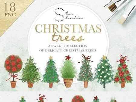 FreePsdVn.com 1708280 STOCK christmas trees 2079428 cover