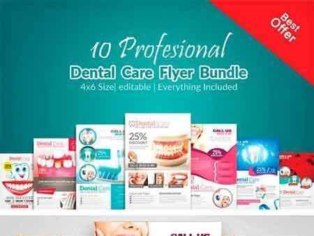 FreePsdVn.com 1709037 TEMPLATE 10 dental care flyer bundle vol 01 2115770 cover