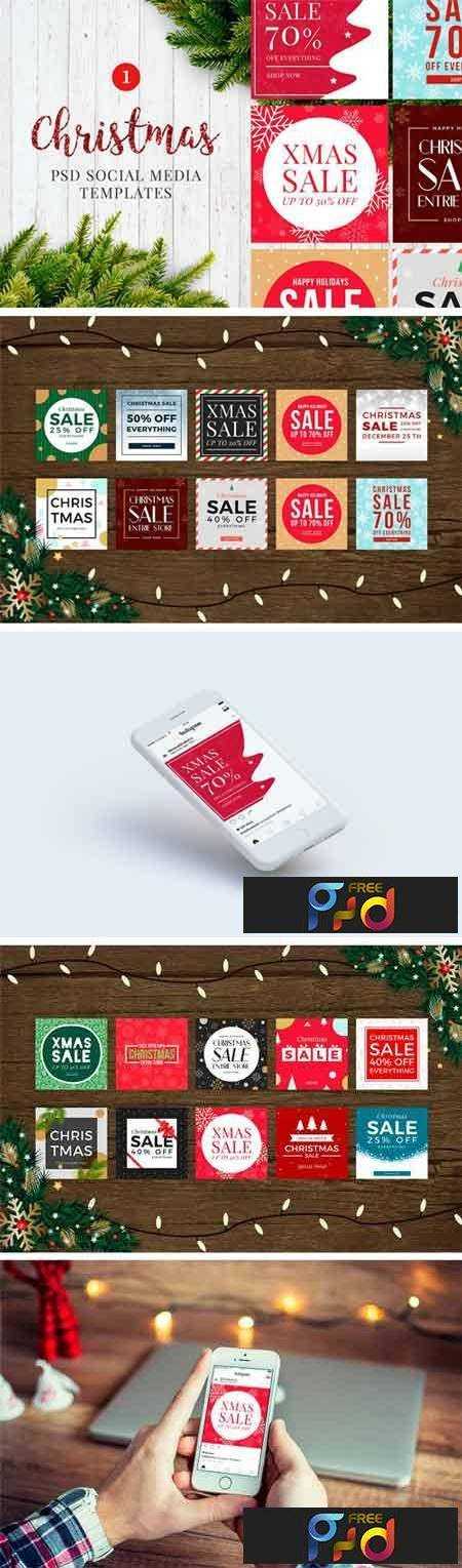 1709048 Christmas Social Media Banners V1 2098526 - FreePSDvn