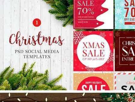 1709048 Christmas Social Media Banners V1 2098526