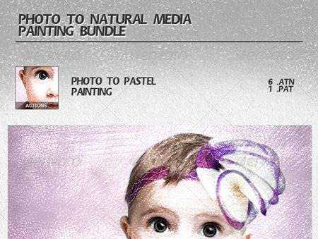 FreePsdVn.com 1709128 PHOTOSHOP photo to natural media painting bundle 6767279 cover