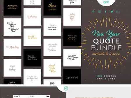 FreePsdVn.com 1709173 STOCK new year quote bundle 2164981 cover
