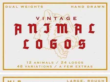 FreePsdVn.com 1709195 VECTOR 24 vintage animal logos 2132308 cover