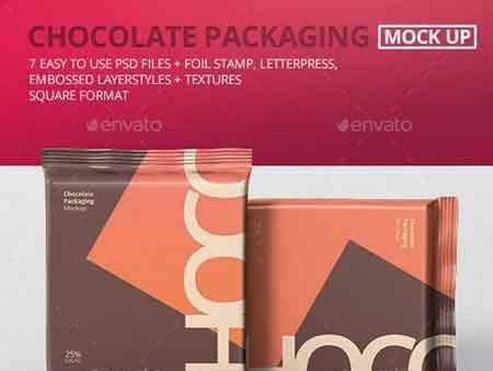 Download 1709205 Foil Chocolate Packaging Mockup Square Size 21180593 Freepsdvn PSD Mockup Templates
