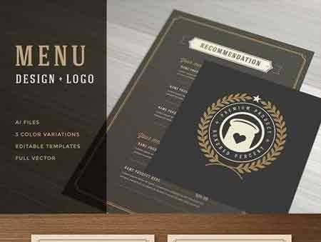 FreePsdVn.com 1709215 VECTOR restaurant menu with logo design 1456115 cover