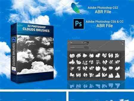 FreePsdVn.com 1709238 PHOTOSHOP clouds brushes 2165569 cover