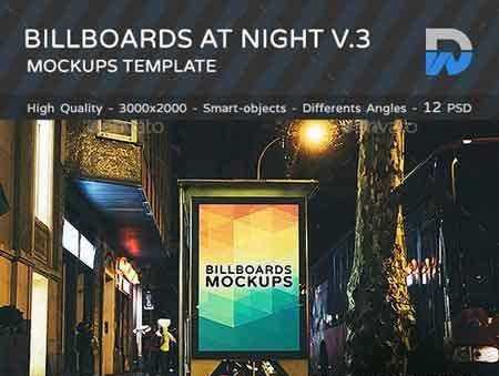 FreePsdVn.com 1709247 MOCKUP billboards mockups at night vol3 signage 18833132 cover