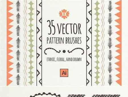 FreePsdVn.com 1709298 VECTOR brushes and patterns ethnic floral 2018748 cover