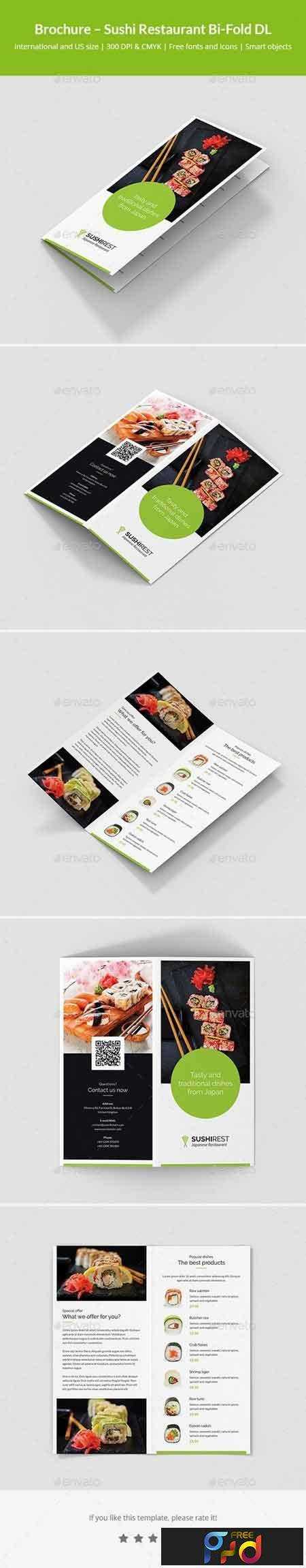 FreePsdVn.com 1801013 TEMPLATE brochure sushi restaurant bi fold dl 21139245