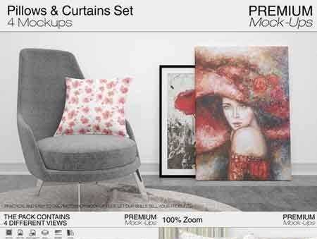 1801066 Pillows & Curtains Set 1871642