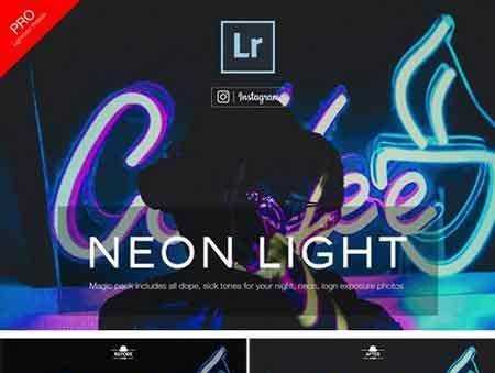 FreePsdVn.com 1801115 LIGHTROOM neon style lightroom presets 2137616 cover