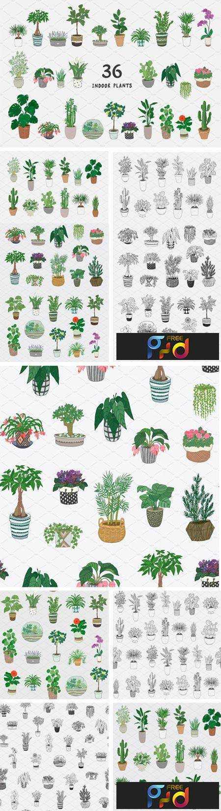 FreePsdVn.com 1801282 VECTOR indoor plants 2181673