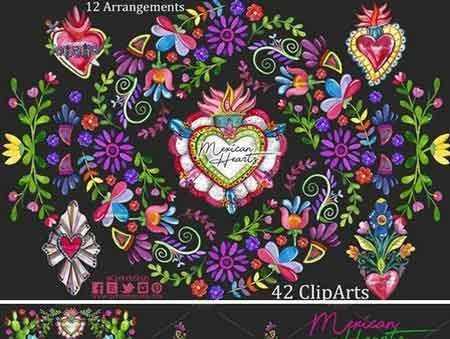 Freepsdvn.com 1802018 Stock Mexican Hearts Mexican Valentines 2167599 Cover