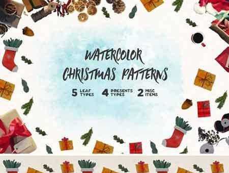 FreePsdVn.com 1802026 VECTOR watercolor christmas pattern 2166849 cover