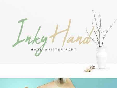 FreePsdVn.com 1802076 FONT inky hand scribe font 2220166 cover
