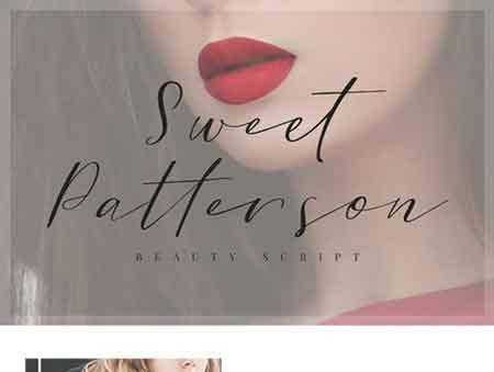 FreePsdVn.com 1802119 FONT sweet patterson beauty font 1810452 cover