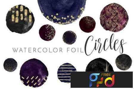 FreePsdVn.com 1802203 STOCK watercolor circle foil elements 2176758